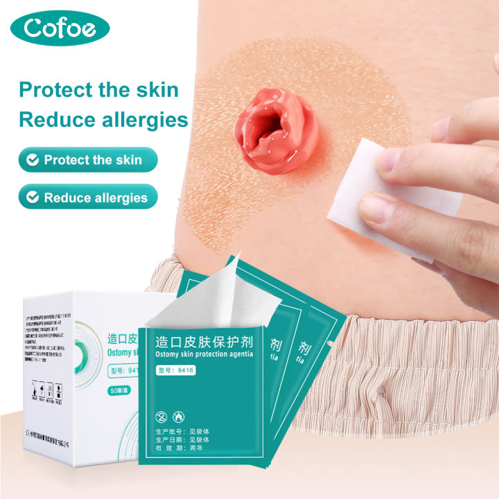 Cofoe Ostomy Skin Barrier Wipes Waterproof Protective Film Spray Keep