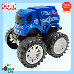 Mainan Anak Mobil Zap Rescue Monster Truck Polisi Ambulan Pemadam