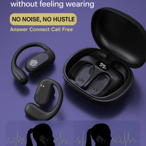 อายุการใช้งานแบตเตอรี่ 99 ชั่วโมง ระบบนำเสียงกระดูกอย่างแท้จริง หูฟังบลูทูธแบบเกี่ยวหู หูฟังสำหรับเล่นกีฬา HD Call สวมใส่ได้ยาวนานโดยไม่กดหู骨传导挂耳蓝牙耳机