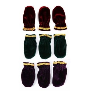 3PCS Upright Piano Sustain Pedal Cover Anti Slip Foot Dust Cover Protector Piano Soft Wear Resistant