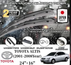 🔥WIPER🔥 Japan Silicone Wiper (24+16) For TOYOTA ALTIS (2001-2008Year)