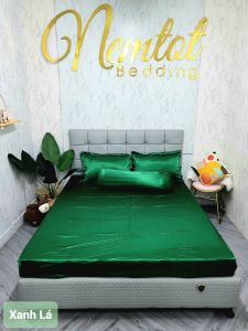 🔥MÃ XANH LÁ🔥Chăn Ga Gối Phi Lụa Cao Cấp Mềm Mướt Mịn Vải Phi Lụa Nằm Mát Bền Đẹp Sang Trọng Ảnh Chụp Thực Tế _ Nemtot Bedding