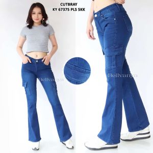 7C-G CELANA HIGWAIST CUTBRAY CARGO CELANA JEANS WANITA CUTBRAY CARGO HIGW WAIST WANITA DIAMOND