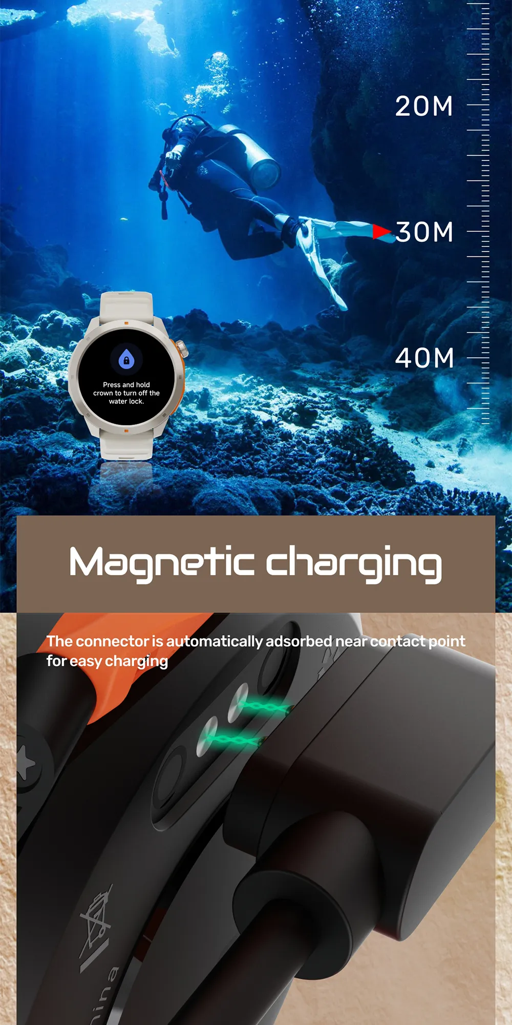 Aolon Navi R3 GPS สมาร์ทวอทช์ 1.43 นิ้ว นาฬิกาวิ่ง Amoled นาฬิกา โทรผ่านบลูทูธ 370mAh 7-10 วัน IP68 กันน้ํา ภาษาไทย