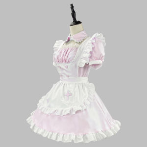 Angel Aqua Blue Maid Outfit Maid uniform COSPLAY Womens clothing Costume