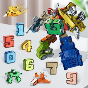 Đồ Chơi Robot Biến Hình Số Từ 0 Đến 9 – Đồ Chơi Lắp Ghép Học Số Thông Minh Cho Bé – 10 Robot Mini Biến Đổi Cực Ngầu