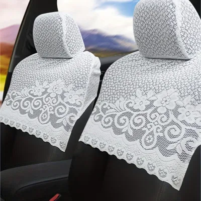 OUTOPEN R 7Pcs Ren Áo bọc ghế ô tô Thoáng khí Thêu Áo bọc ghế ô tô nửa phần Bền bỉ Phổ quát Phụ kiện ghế ngồi nội thất ô tô Cho Xe Toyota Corolla