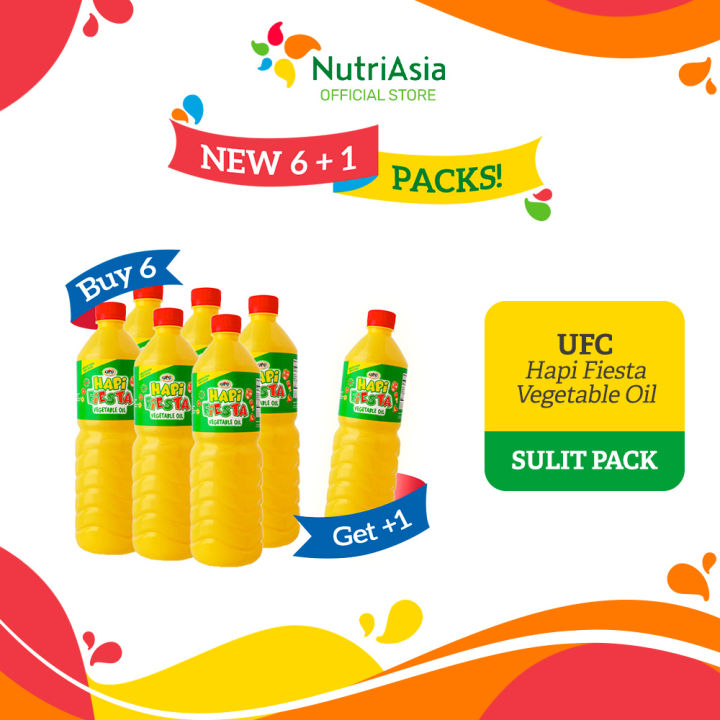 UFC Hapi Fiesta Vegetable Oil 900ml PET 6+1 Sulit Pack