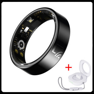 2025 Smart Ring Pro - 24/7 Real-Time Health Monitor (Heart Rate SpO2 Sleep) | IP68 & 5ATM Waterproof Fitness Tracker with NFC | Multi-Sport Mode Finger Ring for Men & Women (iOS/Android) Size 13 14