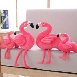 TESDFD Cute 25cm/40cm Birthday Present Soft Home Decoration Kids Sleep Toys Flamingo Stuffed Toys Flamingo Plush Toy Pink Flamingos Plush Doll