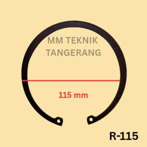 Snapring R115 H115 Snap ring Circlip Internal Retaining Tipe R H 115 Penahan bearing Sparepart R-115 H-115 klip Pengunci Kleman Klem Clip Kancing
