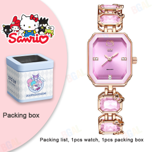 (With Box/21.1mm)100% Authentic Sanrio Hello Kitty Watch for Kids Girls Quartz Watch Waterproof Shockproof Birthday Gift 2188