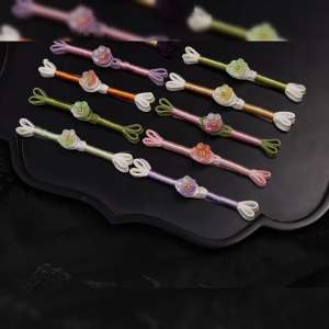 5Pcs Traditional Cheongsam Knot Button Flower Chinese Closures Buttons Sewing Fasteners for Clothing Decoration