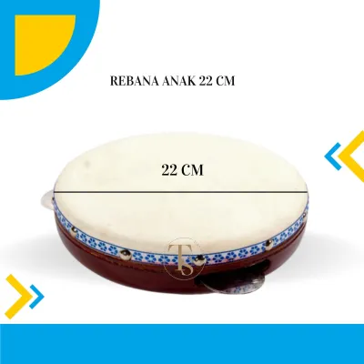 alat musik hadroh gendang rebana ukuran 22 cm Rebana mainan anak Alat hadroh