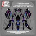 Decal Yamaha Wr155 Superglossy Premium Hitam - Bebas Custom Design - Decal Wr 155 Full Body. 