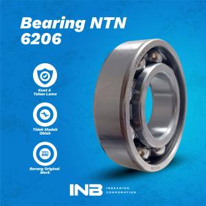 Laker Bearing 6206 NTN Bearing Mesin Giling Padi Mini Mesin Giling Bumbu Mesin Cuci Front Loading INB Original NTN