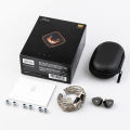 SIMGOT EM6L 1DD + 4BA Hybrid Driver In-ear Monitor, Gaming Earbud, HiFi IEM Earphone with 3D-printed Resin Housing, Detachable OFC Silver-plated Cable for Musician Audiophile Headset. 