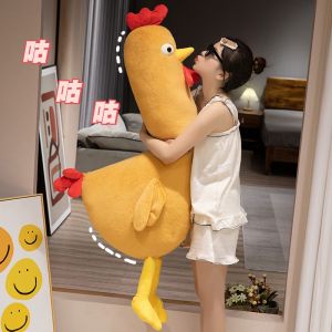 JOJO CASTLE Giant Size Chicken Plush Toy Stuffed Animal Gift Sleep Long Pillow Yellow Chick Doll Pet Home Decor Birthday Gift for Wife  Girlfriend
