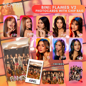 BINI: FLAMES PHOTOCARDS with CHIP BAG