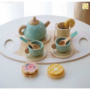 BabyBoss Ice-Cream Dessert Tower Tea Party Toaster Blender Coffee Maker Juicer Playset Pretend Play Ais Krim Mainan