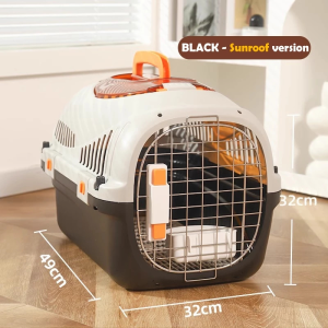 New High-Quality Pet Carrier with Panoramic Sunroof Design for Travel - Durable Portable and Comfortable for Cats and Small Dogs Pet Carrier Airline Pet Cage Portable Cat Carrier Travel Cage Cat Dog Carrier Crates Airline Approved Cage