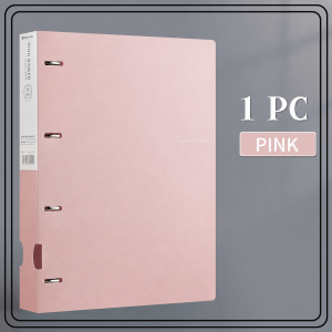 【JJ HOME】 A4 Macaron 4-Ring Loose-Leaf File | Document Storage Binder