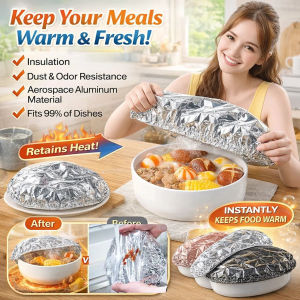 Aluminum Foil Film Food Cover Food Grade Disposable Covers Saran Wrap Fresh-Keeping Lid Kitchen Fruit Vegetable Insulation Artifact
