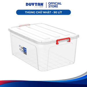Thùng chữ nhật 90 Thùng nhựa lưu trữ đa năng Nhựa Duy Tân tiện lợi giải pháp lưu trữ đồ đạc vật dụng cho gia đình