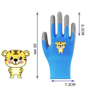 KENDRARY Waterproof Kid Gardening Gloves Breathable Non-Slip Garden Work Gloves Portable Animal Pattern Children Protective Glove Home