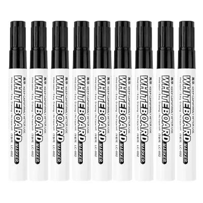 50PCS Whiteboard Marker Erasing White Board Markers Red Blue Black Ink Writing Office School Supplies
