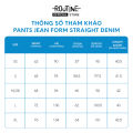 Quần Jean Nữ Ống Suông Trơn Tưa Lai Form Straight - Routine 10F23DPAW006. 
