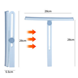 Anglebabylife Scraper Washing Wiper Shower Squeegee Glass Clean Floor Window Glass Cleaning Tool Water Wall Glass Wiper Household