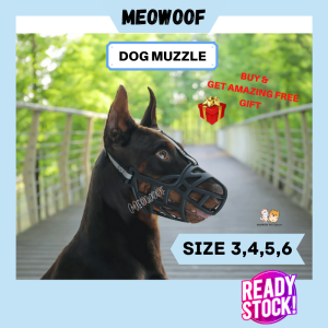 MEOWOOF Dog Mouth Cover Adjustable Dog Muzzle Dog Mouth Guard Dog Anti Bite Dog Anti Bark Dog Mouth Muzzle Pet Muzzle