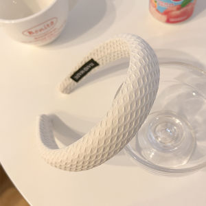 Zy fesyen gaya korea Candy warna Waffle destar untuk wanita fesyen Girl Face Wash Sponge Hairband