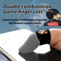 【Rhei】 BlueWow Gaming Finger Sleeves for PUBG, Anti-Slip & Sweatproof Touchscreen Fingertip Covers, Breathable eSports Gloves for Honor of Kings/MLBB. 
