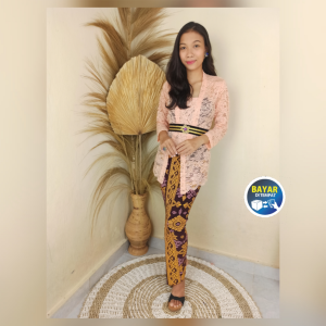 Baju Kebaya Brokat Setelan Kutubaru lily Samantha Thalita dan Rok Batik Panjang Kebaya Bali Murah Kebaya Modern Kebaya Pesta