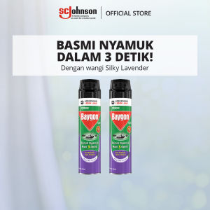 Baygon Aerosol Silky Lavender 600ml X2