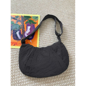 Tas Selempang Bahu Wanita Nylon Warna Tahan Air Korea Trendy Dumpling Sling Bag JCTS272