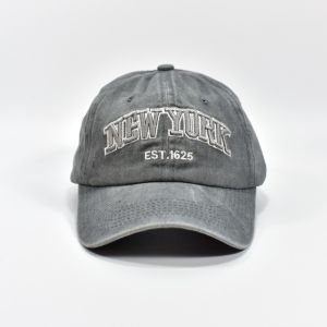 HOUCHU Cotton New York Baseball Cap Adjustable Washable Letter Embroidery Sun Hats Visor Casual Cap Comfortable Sport Duck Tongue Cap