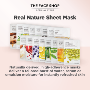[Best Selling Daily Mask] THEFACESHOP Real Nature Mask Sheet Skincare Masker Muka 面膜