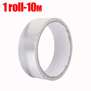 สติ๊กเกอร์กันน้ำมันแบบมีกาวในตัวสำหรับเทปฟอยล์อะลูมิเนียม10/20เมตรสำหรับท่อเครื่องทำน้ำอุ่นในครัวเทปซ่อมอุณหภูมิสูง