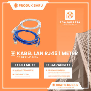 Kabel LAN RJ45 Gigabit Ethernet Cat6 Cat5e1 METER-ABU ABU DAN BIRU