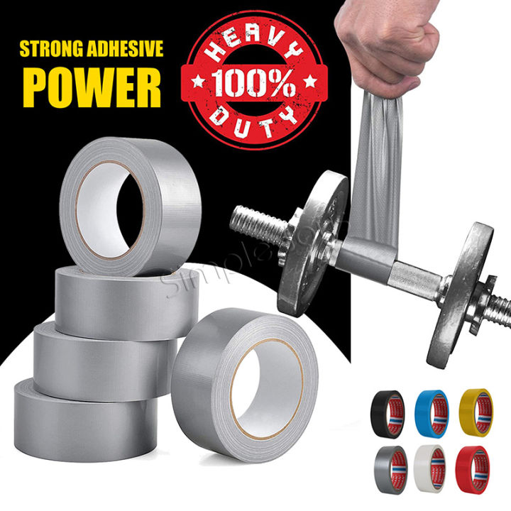 Ruban Adhésif Toilé Noir Extra Fort - 2 Rouleaux 50 Mm X 27,4 M - Pour Réparations, Fixation, étanchéité - Résistant Intempéries