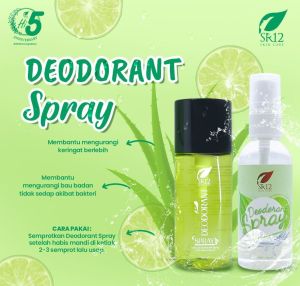 Paket Bau Badan Bandel A Deodorant Spray SR12 Anti Bau Badan Minggat Mencerahkan Ketiak Halal BPOM