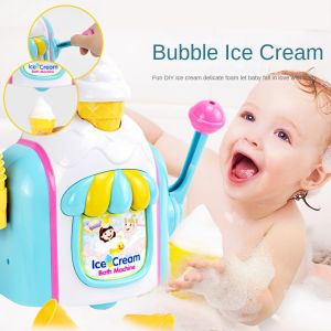 MMLUCK Hút mạnh Máy làm kem bong bóng Tinh tế Mô phỏng Máy tạo bọt kem Trò chơi nhà tắm Chơi nước Đồ chơi trẻ em tắm Mùa hè