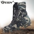 US Ankle Boots Men Outdoor Genuine Leather Panama Soles Tactical Combat Boots Army Hunting Work Boot Man Hiking Shoe 47. 