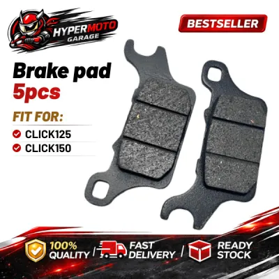 5pcs Motorcycle Front Brake Pad for Honda Click 125 Click 150 Heavy Duty