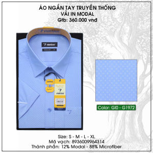 Áo Sơ Mi Nam Họa Tiết Ngắn Tay Phom Suông Dáng Regular Vĩnh Tiến Vạt Ngang 360 Nhiều màu