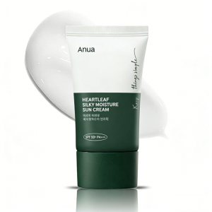 new Korean ANUA Heartleaf Silky Moisture Sun Cream 50ml SPF50+ Lightweight and Moisturizing Daily Facial Care Suncreen Products hot
