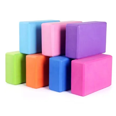 Yoga Block High Density Eva Foam Cork exercise pilates gym support